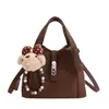 Bolso de Mano Casual Elegante Tipo Cubo para Mujer 2026 Primavera Nuevo de Moda Versátil Chic Bolso de Hombro Cruzado