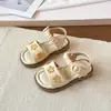 Sandalias de Flores Estilo Mori para Niñas 2026 Verano Nuevas Suela Suave Estilo Princesa para Bebé Sandalias Versátiles para Exteriores con una Sola Tira