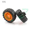 Roda de Brinquedo Pneu de Plástico Acessórios de Modelo DIY Feito à Mão Tração nas Quatro Rodas Buraco de 2mm Roda de Carro Roda Pequena