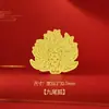 Pegatinas personalizables de oro puro 999 para teléfono para abrir regalos, regalos promocionales, regalos de papel de oro, venta al por mayor de fábrica