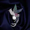 Broche Exquisito de Fénix con Perlas Estilo Chino, Lujo Ligero y Sensación de Alta Gama, Broche Personalizado para Traje, Accesorios de Pines de Nicho al por Mayor