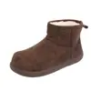 Botas de neve femininas, sapatos acolchoados de algodão, botinhas femininas que aumentam a altura, forradas com fleece, novo estilo de inverno, versáteis, com sola macia, antiderrapantes, 2026, quentes, com sola grossa