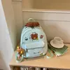Design de nicho coreano poá ins fofo fresco desenho animado mochila escolar 2026 nova mochila de grande capacidade para o dia a dia