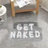 Temu Felpudo Creativo Letra Cachemira Sintética para Piso Baño Antideslizante Felpudo de Entrada Pasillo Felpudo para Piso