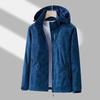 Chaqueta Estampada de Primavera y Otoño para Mujer Nueva para Exterior Cortavientos Impermeable Transpirable Forro de Malla Rushtop Holgada Traje de Montaña para Madre
