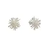 Versión Coreana de los Nuevos Pendientes Sencillos de Fuegos Artificiales de Plata para Mujer con Pasadores de Plata, Diseño de Nicho, Pendientes de Circonita Exquisitos y Populares