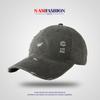 Gorra de béisbol sencilla y versátil de estilo coreano, color blanco y azul marino, con agujeros y letra W, moderna para hombres y mujeres, con lengüeta de patito.