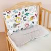 Travesseiro infantil Classe A Respirável Absorvente de Suor Travesseiro de Bebê Toalha Ervilhas Amming Travesseiro Travesseiro de Estudante Cartoon Nap Pillow Four Seasons