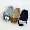 Pantalones de chándal lindos de pingüino y oso para niños, otoño e invierno, holgados, versátiles, deportivos, con parches de dibujos animados