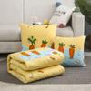 Almohada Edredón Doble Propósito Almohada para Siesta de Oficina Almohada para Coche Respaldo de Sofá Cojín para Coche Cojín Edredón para Aire Acondicionado