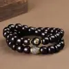 Popular Pulseira de Bodhi com Duplo Círculo de Jade e Tinta dos Doze Signos do Zodíaco Acessórios de Cordão de Prato de Brinquedo do Ano do Serpente Guardião Oito para Homens e Mulheres
