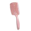 Peine Big Bend Esponjoso Peine Superior Craneal Alto Artefacto para Cabello Largo para Mujeres Estilo Especial Masaje Meridiano Bolsa de Aire Púa Peine Hueco