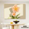 Pintura decorativa de restaurante de flores, atmosférica, nórdica, mesa de jantar, decoração de parede, pintura suspensa, moderna, simples, sala de jantar, fundo, mural de parede