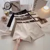 Shorts casuales para mujer, nueva colección primavera 2026, estilo coreano, modernos, retro, sencillos, de cintura alta, línea A, pantalones de pierna ancha