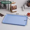 Bandeja de Paja de Trigo Estilo Nórdico Ins Bandeja Rectangular de Plástico para Uso Doméstico Taza para Empanadillas Taza de Té Plato Plato de Frutas
