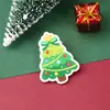 Broche navideño transfronterizo, broche navideño acrílico, insignia de pin de muñeco de nieve y reno de dibujos animados, colgante para mochila, accesorio