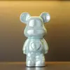 Figura de Oso con Forma de Corazón de Cerámica, Decoración de Lujo de Pie para Sala de Estar, Alcancía Decorativa de Gama Alta para Inauguración de Casa