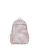Mochila para niñas, adecuada para estudiantes de secundaria y preparatoria, con un diseño tie-dye estampado de estrellas, en el moderno estilo coreano, con un aspecto único y elegante, gran capacidad y construcción ligera
