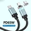 Cabo de Dados Magnético Super Rápido Tipo-C de Duas Pontas Adequado para Celular Tablet Apple 17 Huawei Xiaomi Universal