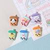 Nueva taza de té con leche de Sanrio, accesorios para el cabello hechos a mano, llavero con titular, pegamento en crema, funda para teléfono, accesorios de resina