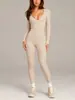Conjunto de Yoga Yuan Otoño e Invierno Cepillado de Alta Elasticidad Ajustado para Mujer, Manga Larga Pantalón Largo, Conjunto de 2 Piezas Transfronterizo para Deportes y Fitness