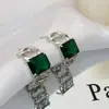 Brincos de Zircônia Estilo Doce Cool Versátil para o Dia a Dia de Luxo Leve Retro Francês Design de Nicho Brincos para Mulheres