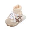 Zapatos y calcetines de invierno para bebé recién nacido, zapatos de algodón para bebé pequeño, otoño e invierno, zapatos para recién nacido, zapatos de suela blanda con forro polar cálido