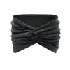 Diadema Deportiva Bohemia de Color Sólido Popular Transfronteriza Europea y Americana para Mujer, Diadema Elástica Ancha para Yoga, Diadema para Correr
