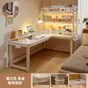Tocador de Esquina Premium Escritorio de Maquillaje en Forma de L de Gama Alta Minimalista con Tablero Perforado Escritorio de Esquina