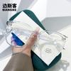 30133t Nueva Moda Montura de Gafas de Montura Grande Tr90 Ins para Mujer Liso Miopía Se Puede Equipar con Gafas Recetadas Antiluz Azul