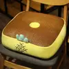 Almohadilla de Asiento de Dibujos Animados Transpirable de Sensación Fría para Verano, Cojín para Glúteos, Cojín para Silla de Cuatro Estaciones, Cojín para Glúteos Sedentarios de Piso de Oficina