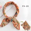Bufanda de Seda Simulada Facetada para Primavera y Verano Bufanda Cuadrada Pequeña Bufanda Profesional de Azafata para Mujer Estilo Coreano Bufanda Decorativa Versátil para la Cabeza