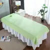 Cama de belleza cama para salón de belleza blanca con agujero pieza de algodón de seda antiarrugas masaje push-pull para cuerpo secado rápido