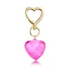 Personalidade Popular Transfronteiriça Doce Feminina Coração Forma Acrílico Cristal Bolsa Criativa Chaveiro Pingente