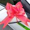 Flores para coche de bodas tiradas a mano al por mayor 50# moño grande puerta habitación de bodas caja de regalo decoración de regalo cintas
