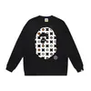 Comercio exterior transfronterizo marca de tendencia estilo japonés BAPE cabeza de tiburón estampado de letras unisex sudadera con cuello redondo colección