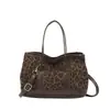 Bolso cubeta con estampado de leopardo, un bolso cruzado nuevo y moderno para ventas transfronterizas, un bolso de hombro de alta gama y un bolso cruzado versátil para el día a día