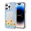 TPU+PC Adecuado para Funda de Teléfono Móvil Apple iPhone17Promax con Botones Pintados con Flores y Cubierta Protectora con Flores Pintadas