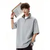 Verano 2026 Nuevo 270g Algodón Talla Grande Casual Holgada Manga Corta Camiseta Hombre