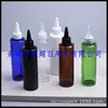 Garrafa Branca de 200ml com Tampa Pontiaguda, Frasco Marrom para Óleo com Bico Pontiagudo, Frasco para Perfume com Tampa Pontiaguda, Frasco para Remédio Líquido, Frasco para Loção com Tampa Pontiaguda, Frasco para Pasta Colorida