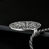 Colgante de dragón de plata de ley 999 con cuentas de nueve dragones, colgante de dragón hueco para hombre, colgante de dragón de la buena suerte
