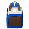 Nueva Mochila Escolar para Estudiantes de Color Contrastante, Gran Capacidad, Logo Imprimible, Mochila Ligera Versátil, Mochila Multifuncional, Bolsa para Tutorías