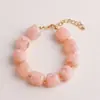 Pulsera de Cuentas de Contraste de Color Exagerado de Moda para Verano en Colores Dulces Dopamina, Pulsera Versátil de Estilo Vacacional para Mujeres