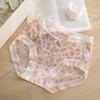 Ropa interior de encaje para mujer de cintura media, antibacteriana, linda para niña, transpirable, talla grande, sexy, levanta glúteos, bóxer triangular para mujer
