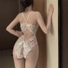 Mono de una pieza sin despegue pijamas sexys lencería sexy conjunto de seducción pasión cama vergüenza 2024 bata nueva qqny