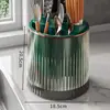 Soporte Giratorio para Cuchillos Estante de Almacenamiento para Cocina Organizador Multifuncional Soporte para Palillos Contenedor Integrado para Cuchillos y Palillos Modelo Nuevo 2025