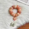 Intestino de Porco Sabor Alho Raiz de Bodhi Disco Pequeno Torcido à Mão Dedo de Estudante Pulseira de Semente de Bodhi Contas Budistas Direto do Fabricante