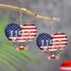 Pendientes de Mariposa de la Independencia Día de Nuevo Producto Transfronterizo Colección Bandera Americana Pendientes Acrílicos Pendientes de Colección Animal Pendiente
