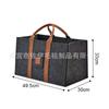 Bolsa de Almacenamiento para Leña de Fieltro con Mango de Madera para Venta al por Mayor Transfronteriza, Cesta de Almacenamiento de Fieltro con Mango de Madera de Gran Capacidad