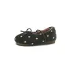 Zapatos Peludos Nuevos de Invierno para Niñas con Forro Polar Adicional y Espesamiento Estilo Coco Chanel de Princesa Zapatos Mocasines para Niñas Pequeñas